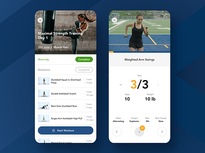 NASM Edge • Train with Confidence android app athlete design development exercise ios training ui ux