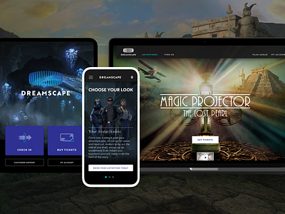 Dreamscape • Now Boarding development ios responsive vr webdesign