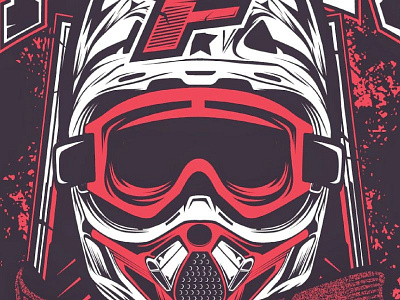 FusionGraphix cross helmet illustration moto motorcycle tees tshirt