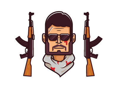 Counter strike global offensive themed profile picture for a male