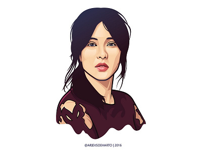 Dian Sastrowardoyo aadc actress cinta dian sastro face illustration illustrator portrait vector