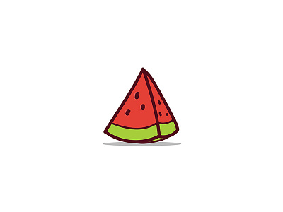 Watermelon Icon cute design fruit icon red watermelon