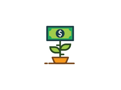 Money Growth Icon business finance growth icon illustration marketing money