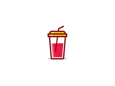 Soft Drink Icon color. icon illustration illustrator line linear stroke vectober