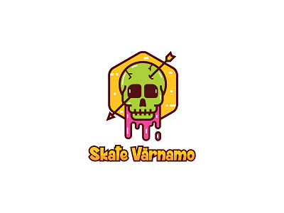 Skate Varnamo Project logo park skate skateboard skull t shirt vector