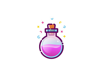 Potion game icon illustration potion vectober vector witch