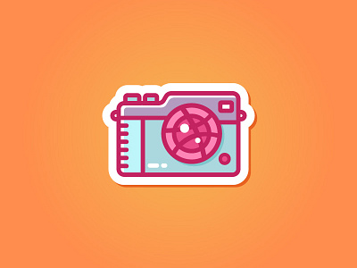Camera Shot! camera icon illustration sticker