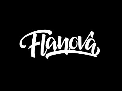 Lettering Logo | Flanova design handlettering lettering letterlogo logo logotype