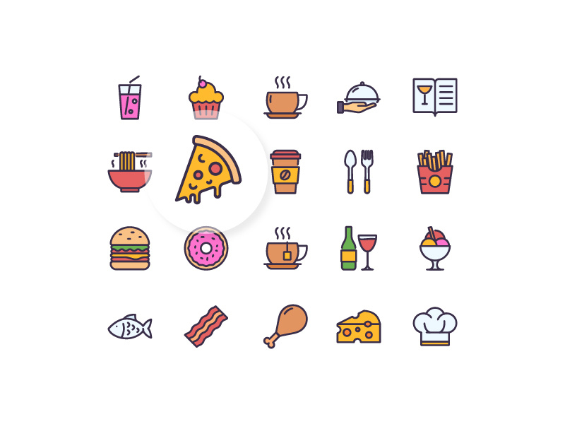 Restaurant Icons color food iconfinder iconography icon set icon restaurant