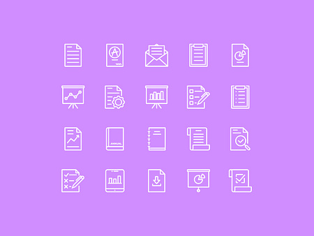 Report Icons by Ariev Soeharto on Dribbble