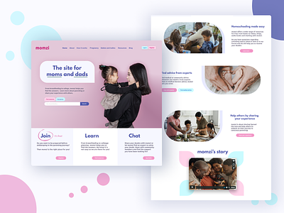 Momzi's e-health and parenting site