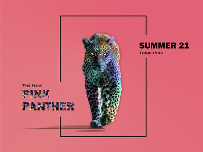 Pink Panther - Think Pink 2021 design branding newretro pink pink panther redesigned retro summer