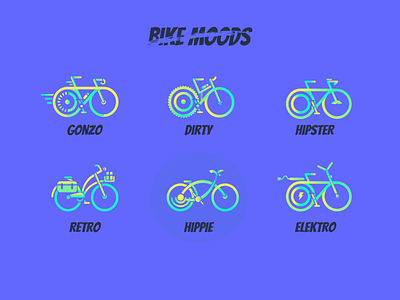 Bike Moods bikes design icon illustration minimal moods
