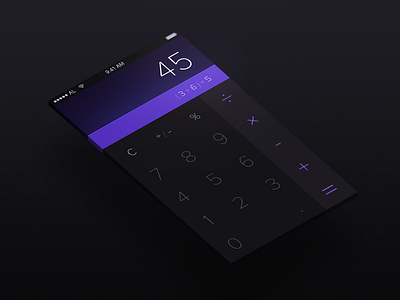 Calculator  - Day 004 #DailyUI - Oct 19, 2015