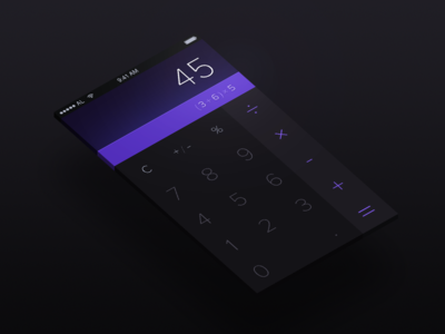 Calculator  - Day 004 #DailyUI