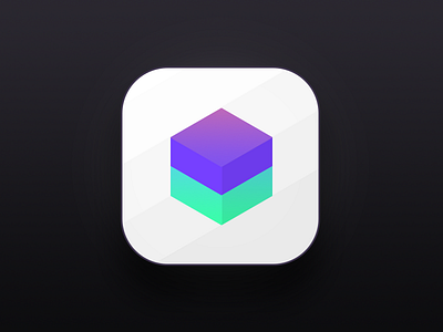 App Icon - Day 005 #DailyUI 005 abstract app icon dailyui geometric icon ios iphone neon symbol