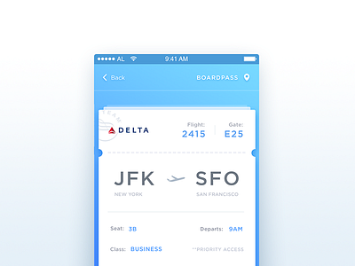 Boarding Pass - Day 024 #dailyui