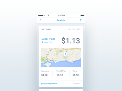 Receipt - Day 046 #dailyui