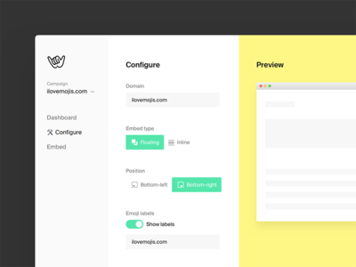 Emojicom - Configure panel