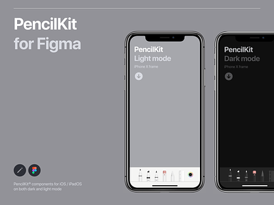 PencilKit® for Figma app apple assets dark mode design system figma freebie human interface ipad ipados iphone pencilkit ui ux ui kit