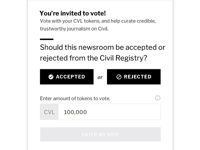 Voting blockchain civil governance journalism news tcr