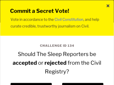 Commit a Secret Vote! blockchain civil dapp design governance microinteractions news tcr ui