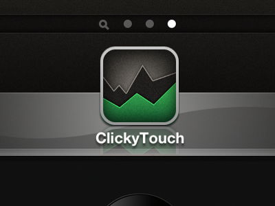 ClickyTouch - Retina Icon Rejig black graph green iphone