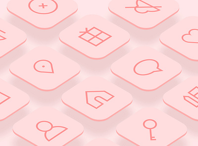 UI Essential Icons - Candy Style app design appicondesign dailyui icon icon set iconography icons mobile mobile design ui user interface user interface design vector icon vector icon set vector icons