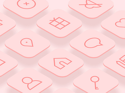 UI Essential Icons - Candy Style app design appicondesign dailyui icon icon set iconography icons mobile mobile design ui user interface user interface design vector icon vector icon set vector icons