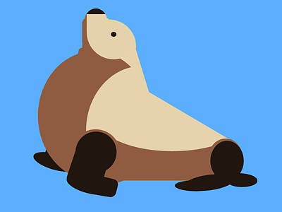 Sea Lion illustrator sea lion seal shapes