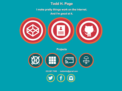 Full site redesign developer site todd website