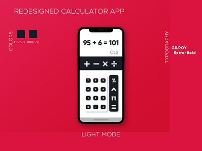 Redesigned Calculator App for iOS calculator app calculator ui ios calculator ui ux