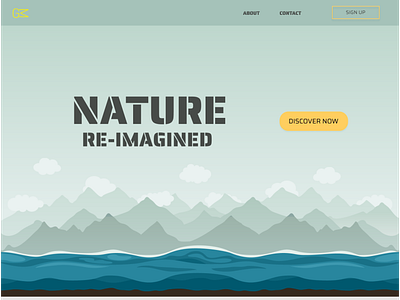 Nature Lovers Website Landing Page