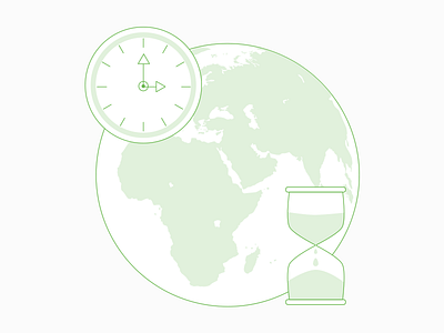 Time Worldwide clock earth hourglass illustration illustrator time vector world