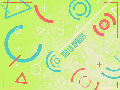 Hello Spring hello illustrator photoshop shapes spring vector