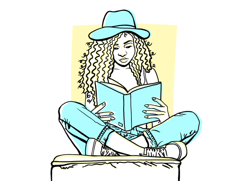 Just A Person Reading By Hope Armstrong On Dribbble
