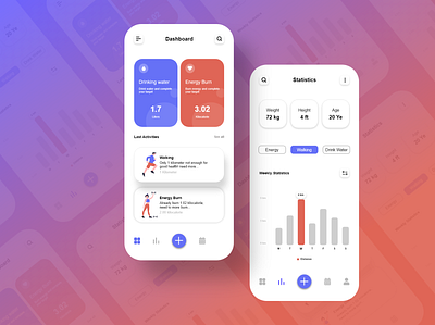 Fitness App UI Design adobe photoshop adobe premiere pro adobe xd adobeillustator app app design art creative creative design design graphic design icon illustration inspiration interaction mockup ui ui design uiux uxdesign