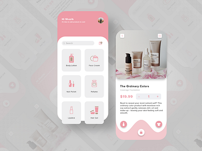 Beauty Product App UI Design