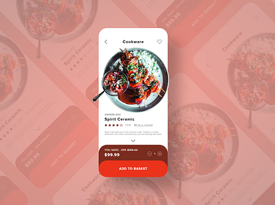 Cookware Mobile UI Design adobe xd app app design art artist creative design designer graphic design illustration inspiration mockup ui uidesign uidesigner uiux uiuxdesign ux uxdesign wireframe