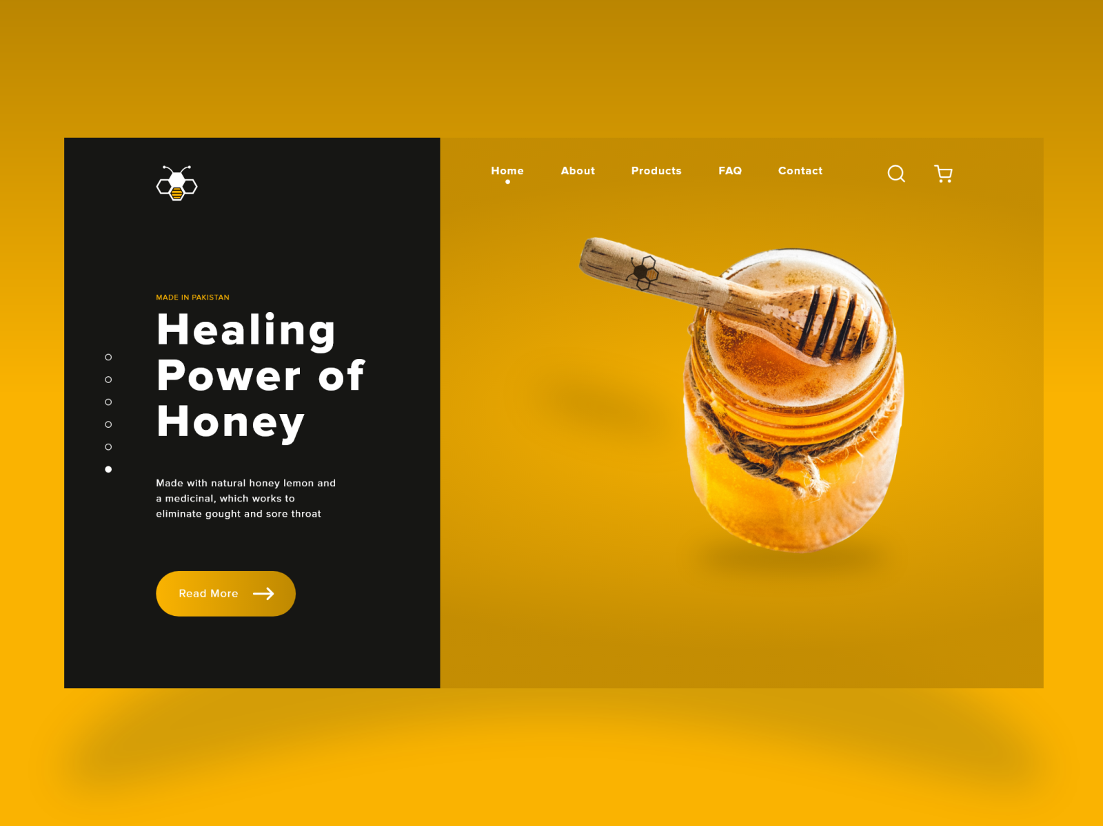 Power of Honey  UI Design by Shazib Farooq on Dribbble