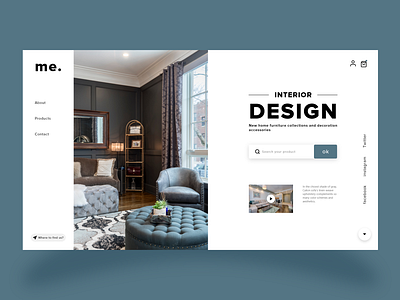 Home Interior Web UI Design adobe xd animation app app design art artist brand creative design designer graphic design illustration inspiration ui uidesign uiux uiuxdesign uiuxdesigner ux uxdesign