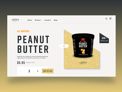 Peanut Butter Web UI Design adobe xd app app design art creative design designer graphic design illustration inspiration ui uiux uiuxdesign uiuxdesigner uxdesign web web ui web uiux webdesign webuiuxdesign