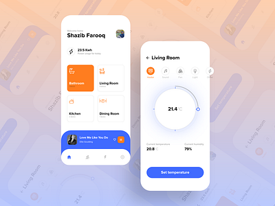 Smart Home Mobile App UI Design