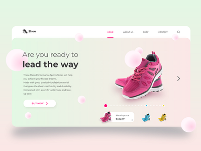 Shoe Planet Web UI Design