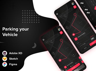 Parking Mobile App UI Design adobe xd app app design art creative design designer graphic design illustration inspiration mobile app mobile design mobile ui mobile ui design mobile uiux ui uiux uiuxdesign uiuxdesigner uxdesign