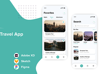 Travel Mobile App UI Design