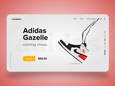 Sneakers Web App UI Design