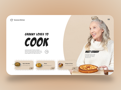 Granny Kitchen Web App UI Design