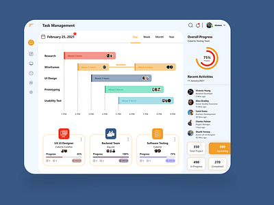 Task Management Web UI Design