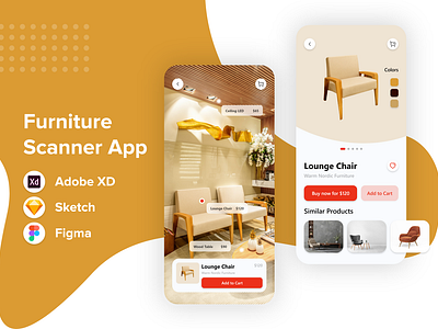 Furniture Scanner Mobile UI Design